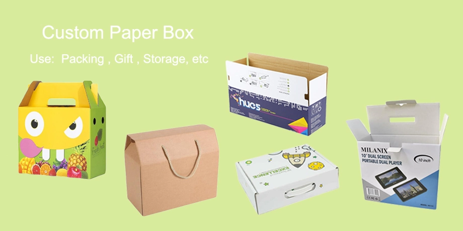 Custom Paper Box Recycle Boxes Wholesales Corrugated Box Caja De Papel Storage Boxes Shoes Packing Boxes Stationery Packaging Box
