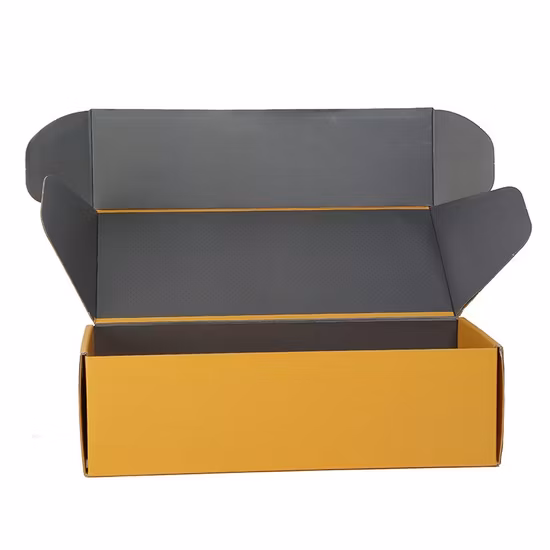 Custom Logo Foldable Biodegradable 3-Ply E-Flute Corrugated Cardboard Kraft Paper Clothes Shoes Jewelry Packaging/ Shipping/ Packing Mailer Gift Carton Box